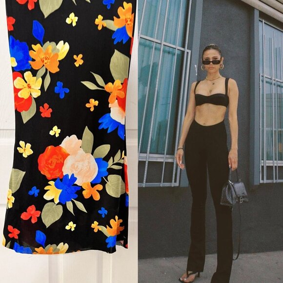 DANIELLE BERNSTEIN Scoop Front Flare Pant NWT - Picture 4 of 9